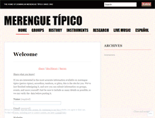Tablet Screenshot of merenguetipico.org